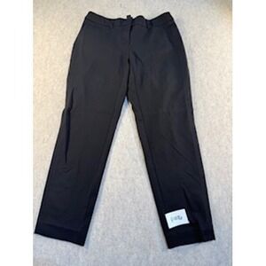 White House Black Market Slim Ankle Pants Black Size 4R Dress Trousers